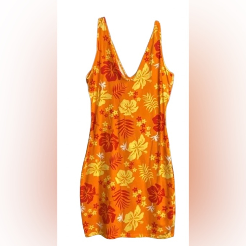 Wildfable, Extra Small Tropical Pattern Dress
